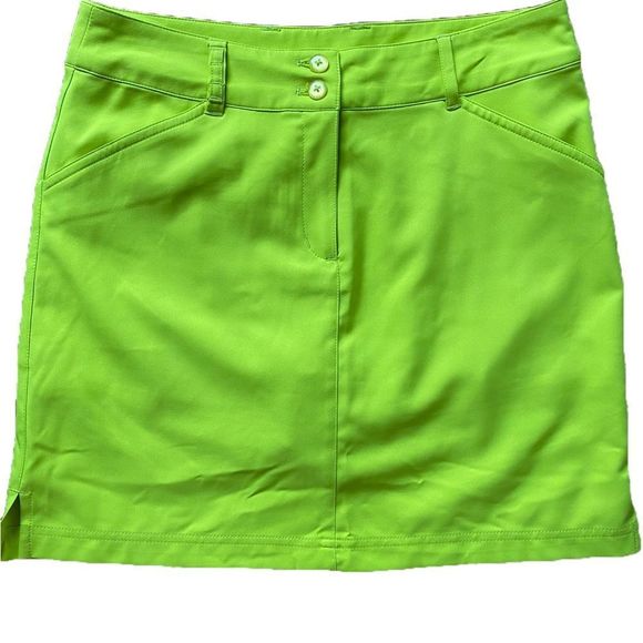 Callaway Golf Skort -4 lime green , polyester spandex - Picture 1 of 4